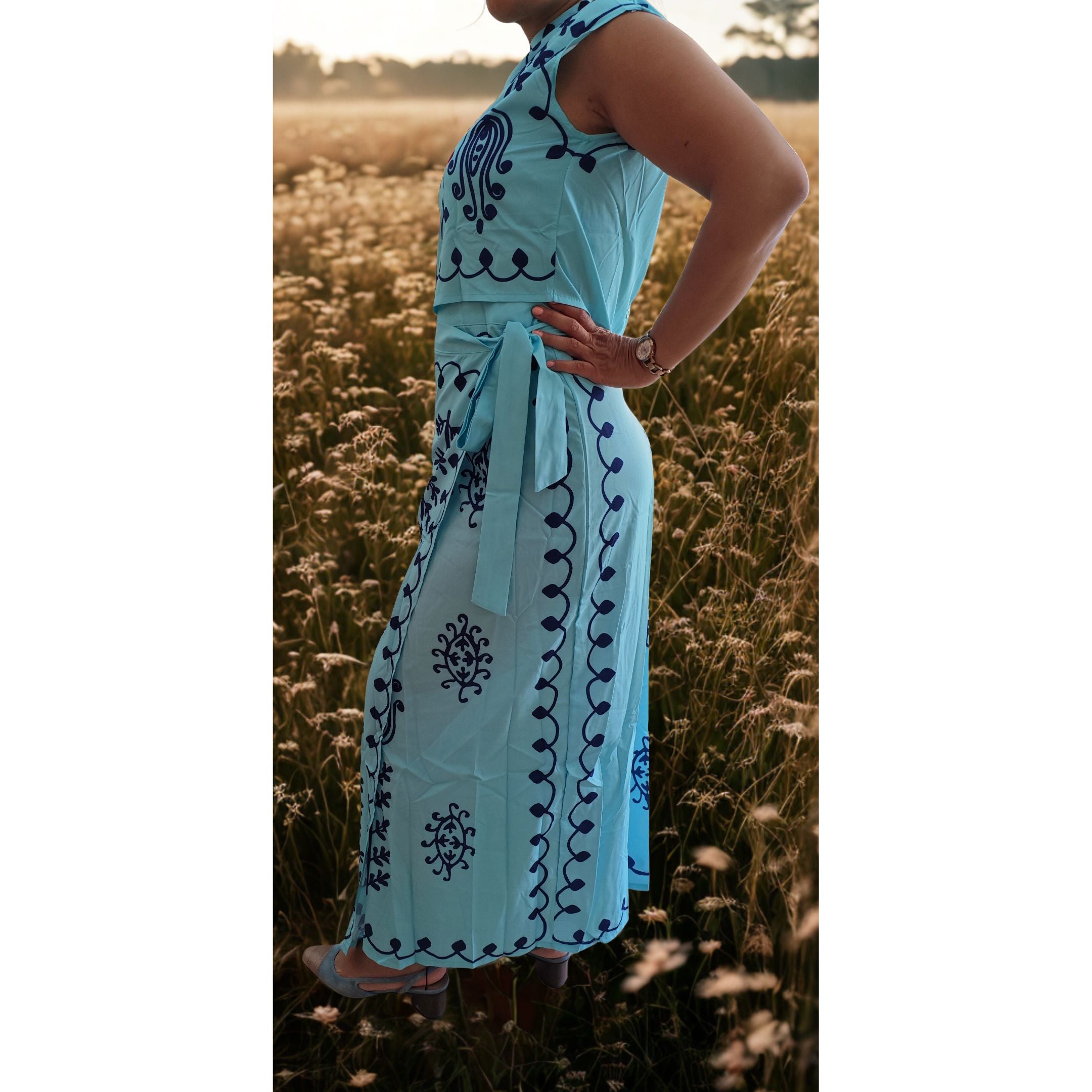 Conjunto Nelly turquesa