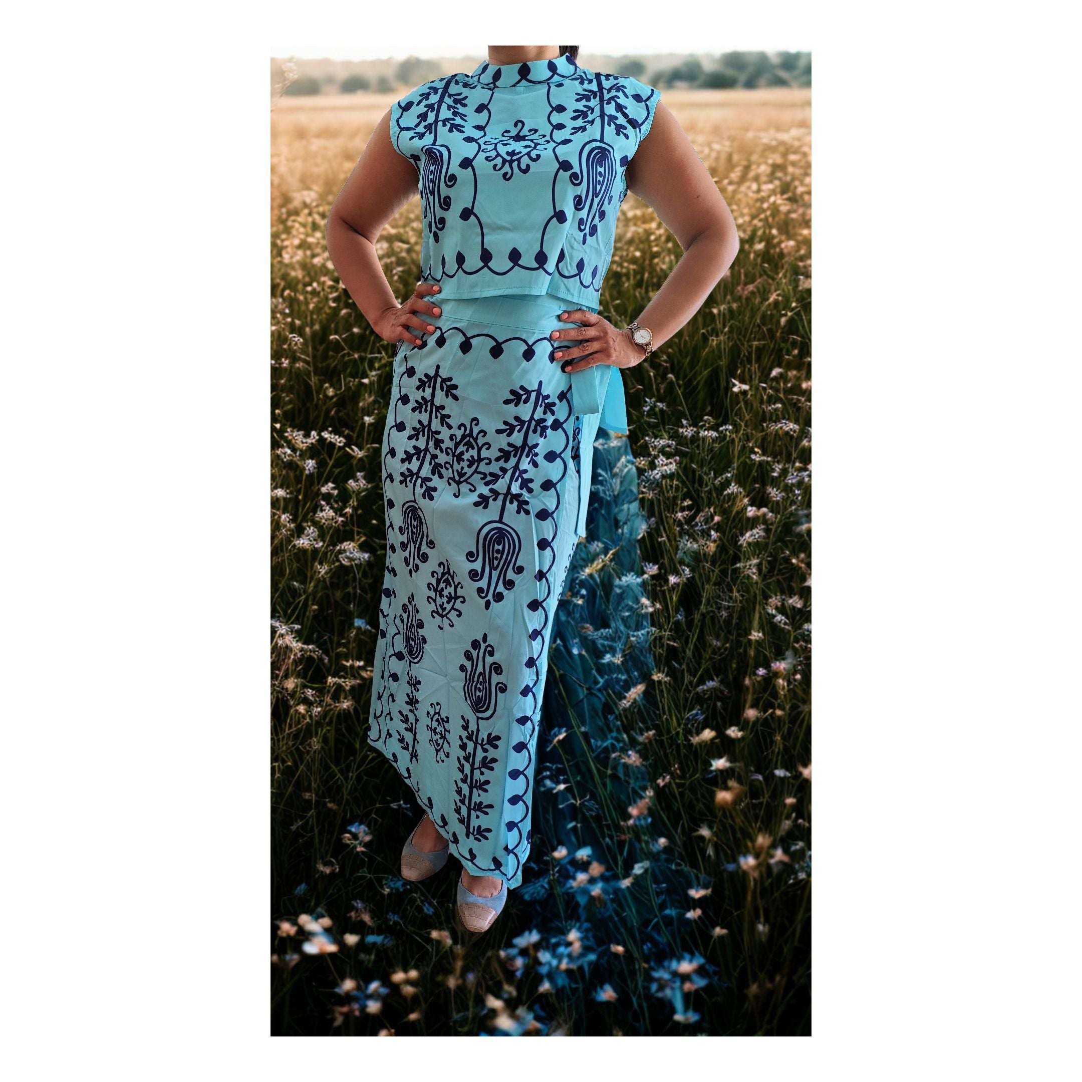 Conjunto Nelly turquesa
